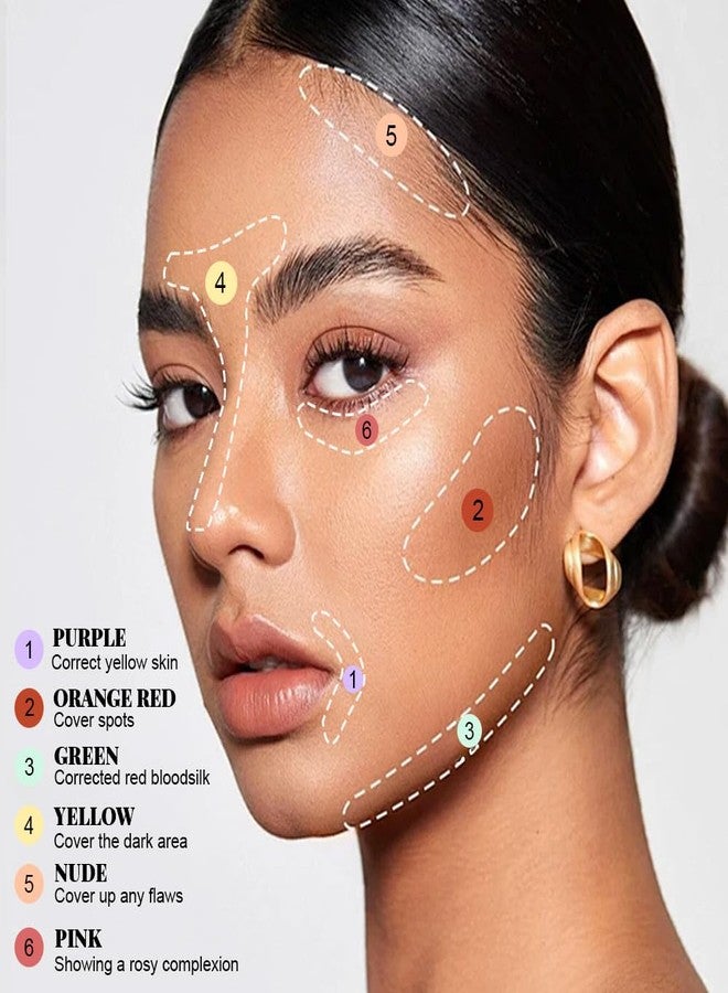 QIDSTERS Under Eye Concealer for Women, 24 Hour Pink Full Coverage Brightening Concealer for Dark Circles Fine Lines Redness & Discoloration, Waterproof Foundation Color Corrector, 06 - Image 5